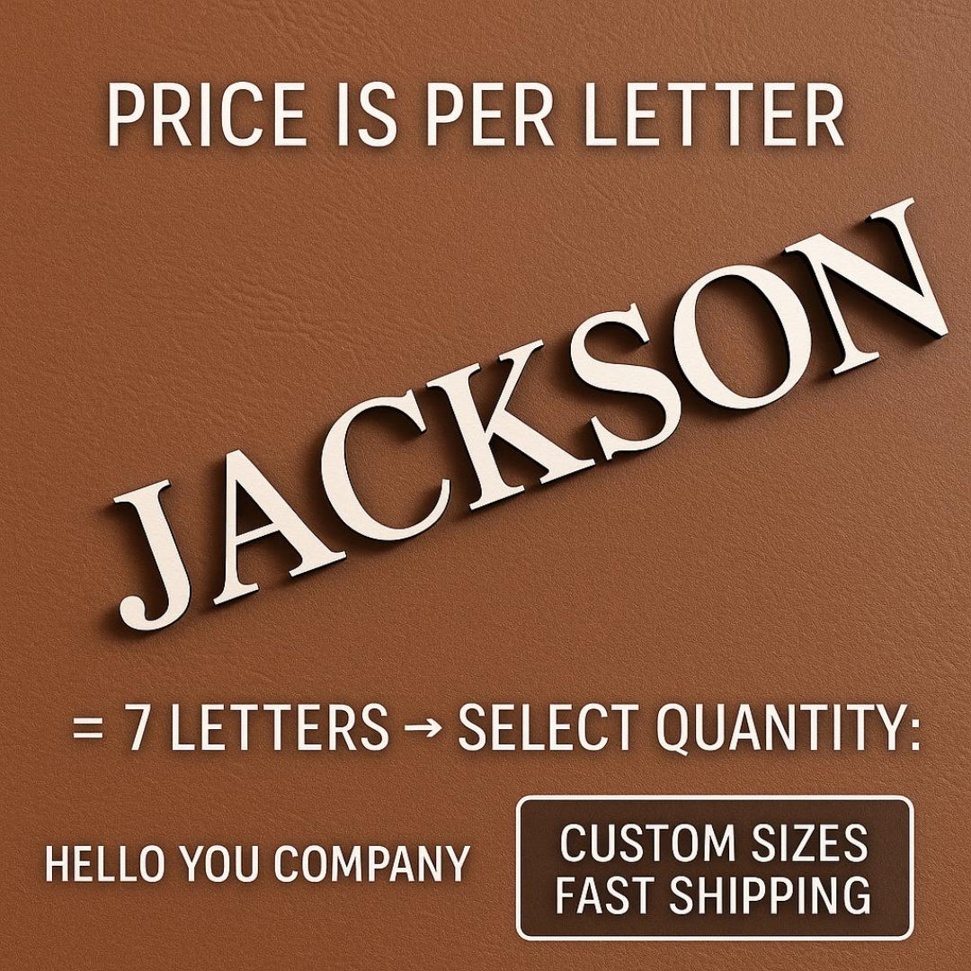 Acrylic Letters & Numbers