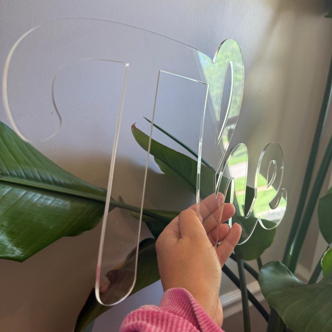Acrylic Letters & Numbers