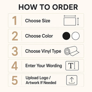 How to order a custom vinyl decal in simple steps