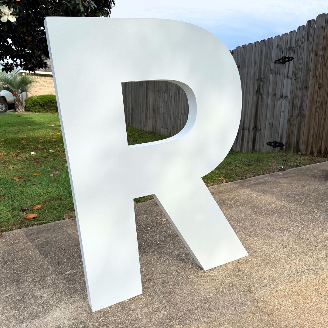 Freestanding Wood Letters with Stands