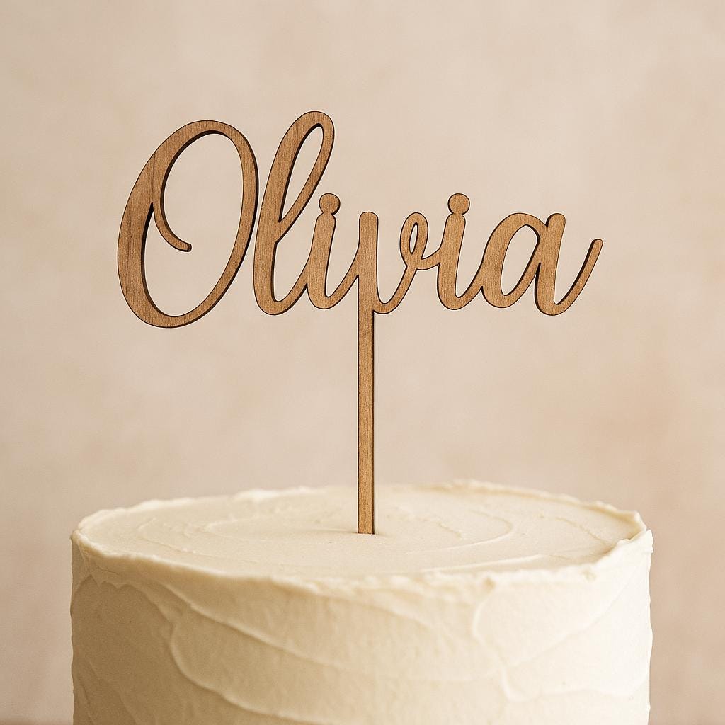 Personalized Cake Topper