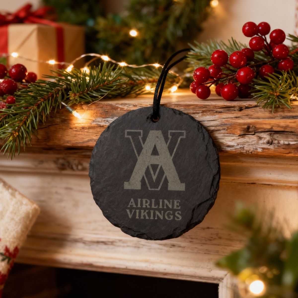 Custom Airline Slate Ornament