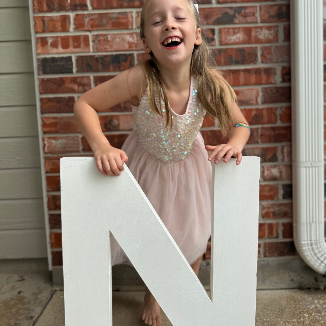 Freestanding Wood Letters with Stands