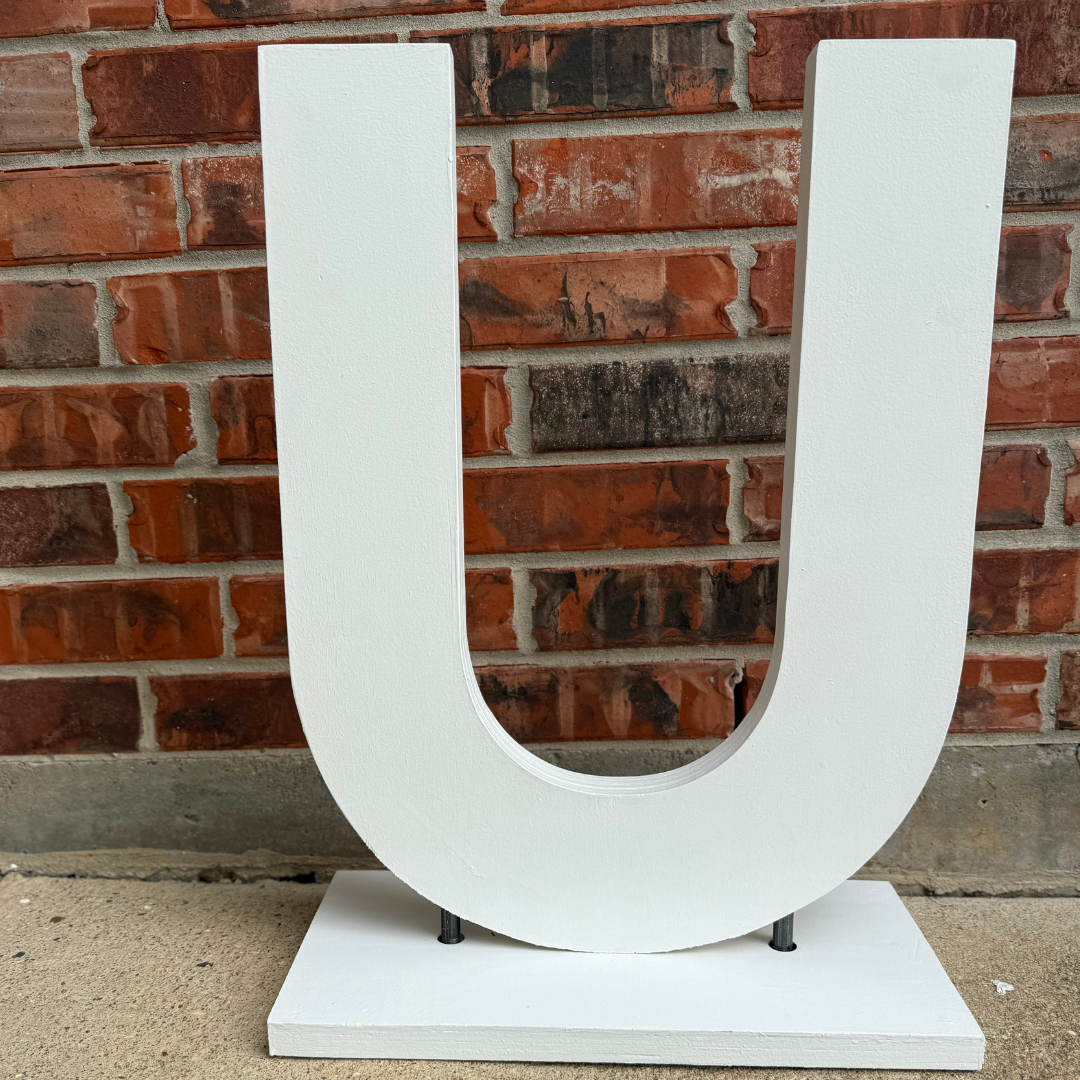 Freestanding Wood Letters with Stands