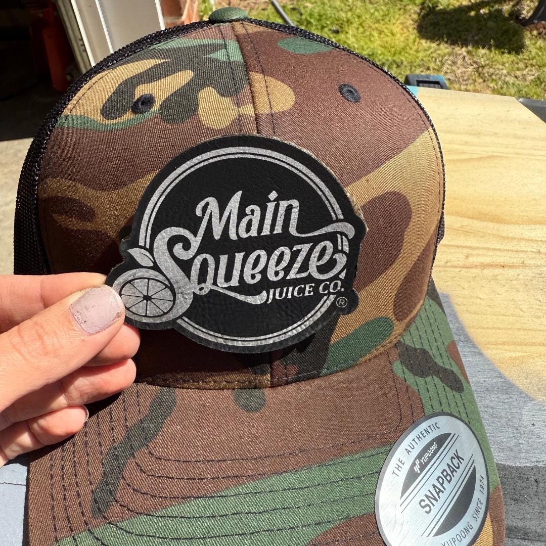 Leatherette Patch Hats