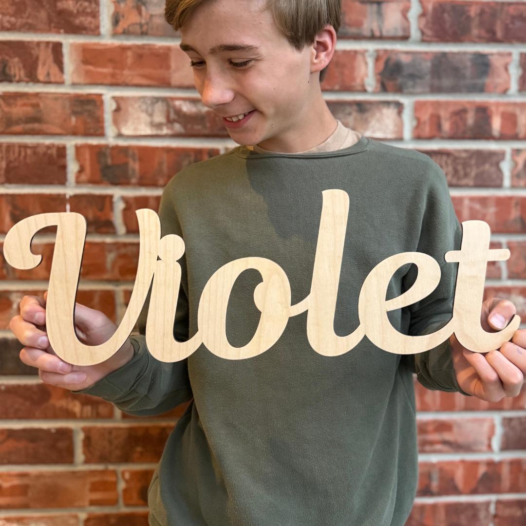 Wooden Personalized Name Sign