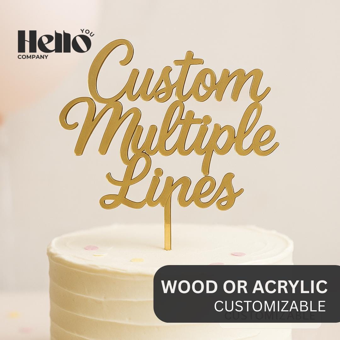 Personalized Cake Topper