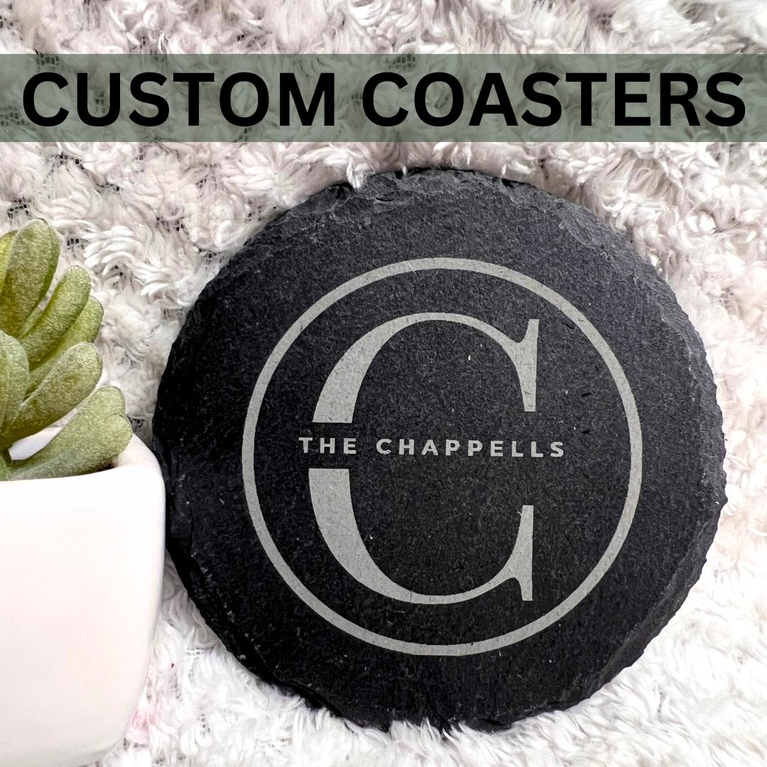 Engraved Slate Coasters