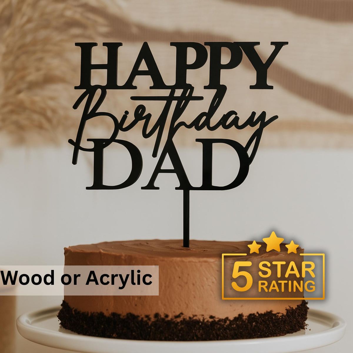 Personalized Birthday Cake Topper