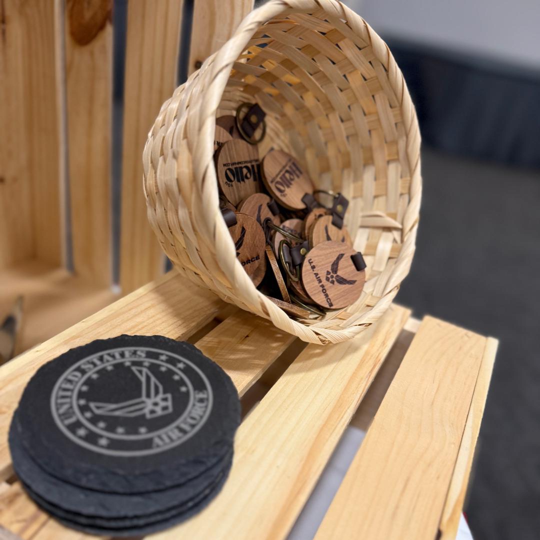 Personalized Engraved Wood Keychains