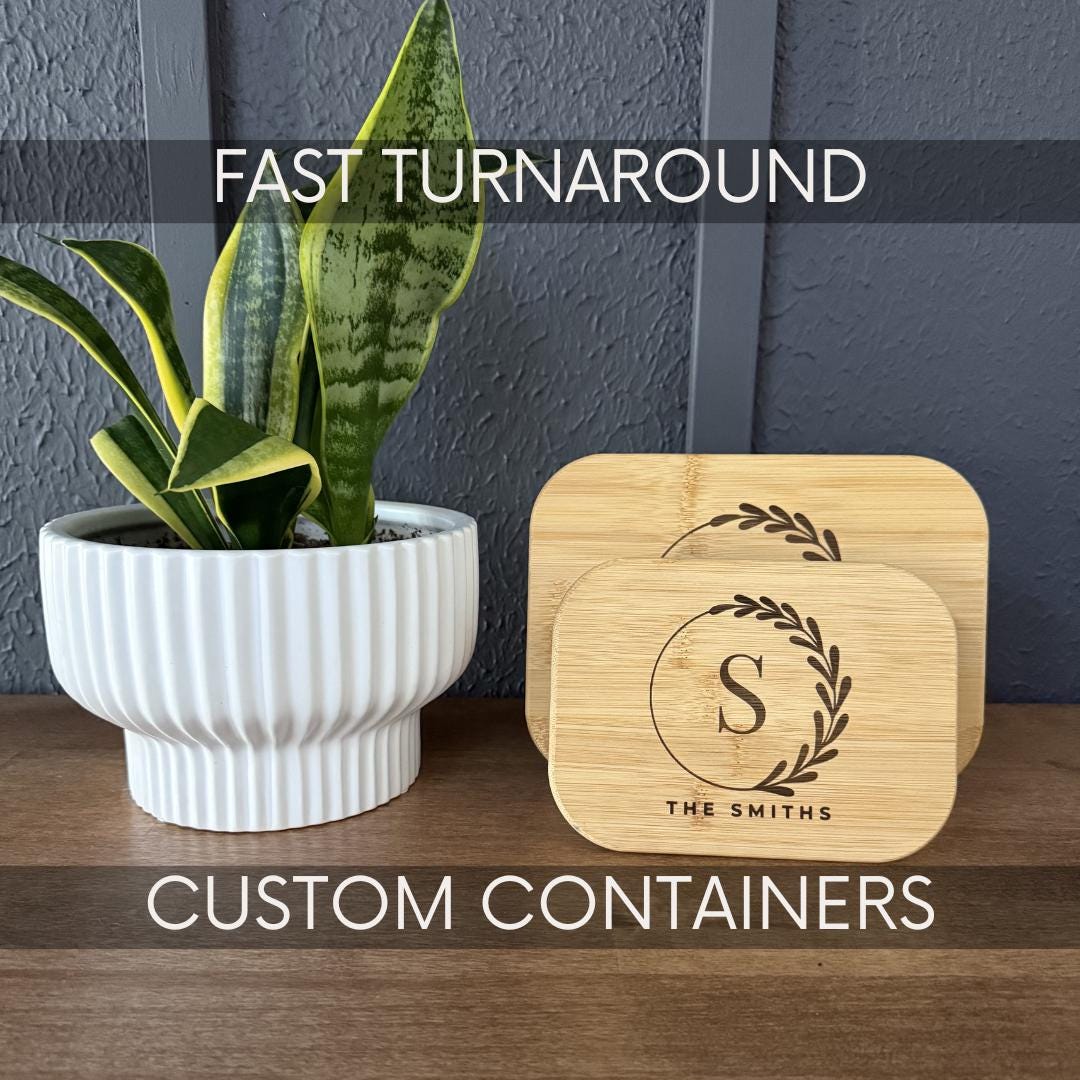 Glass Containers With Bamboo Lids