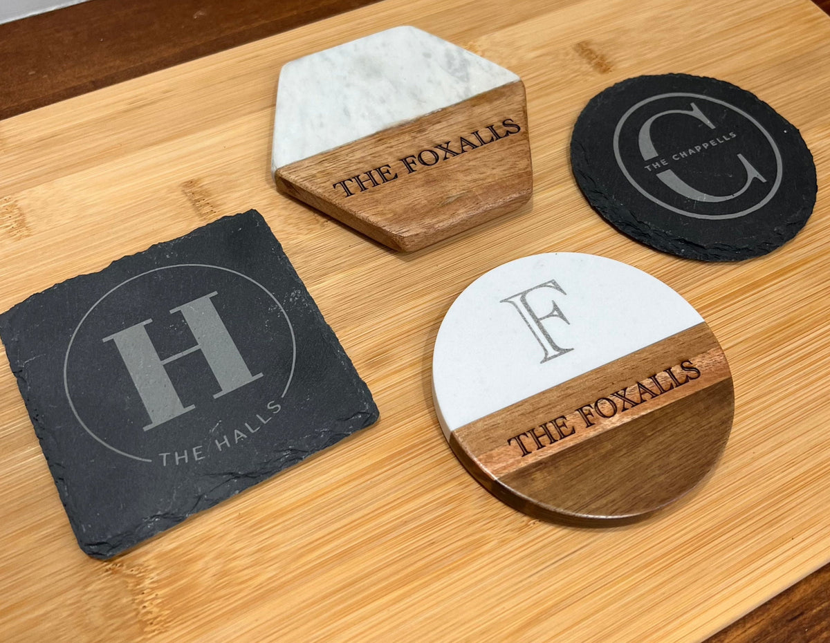 Engraved Slate Coasters