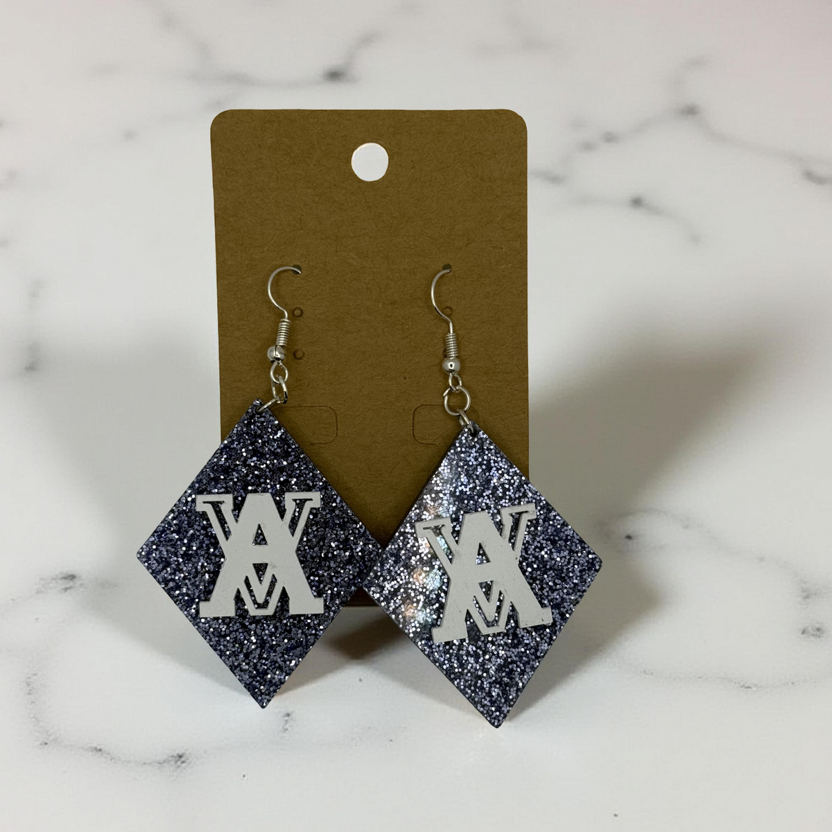 Airline Vikings Diamond Glitter Earrings