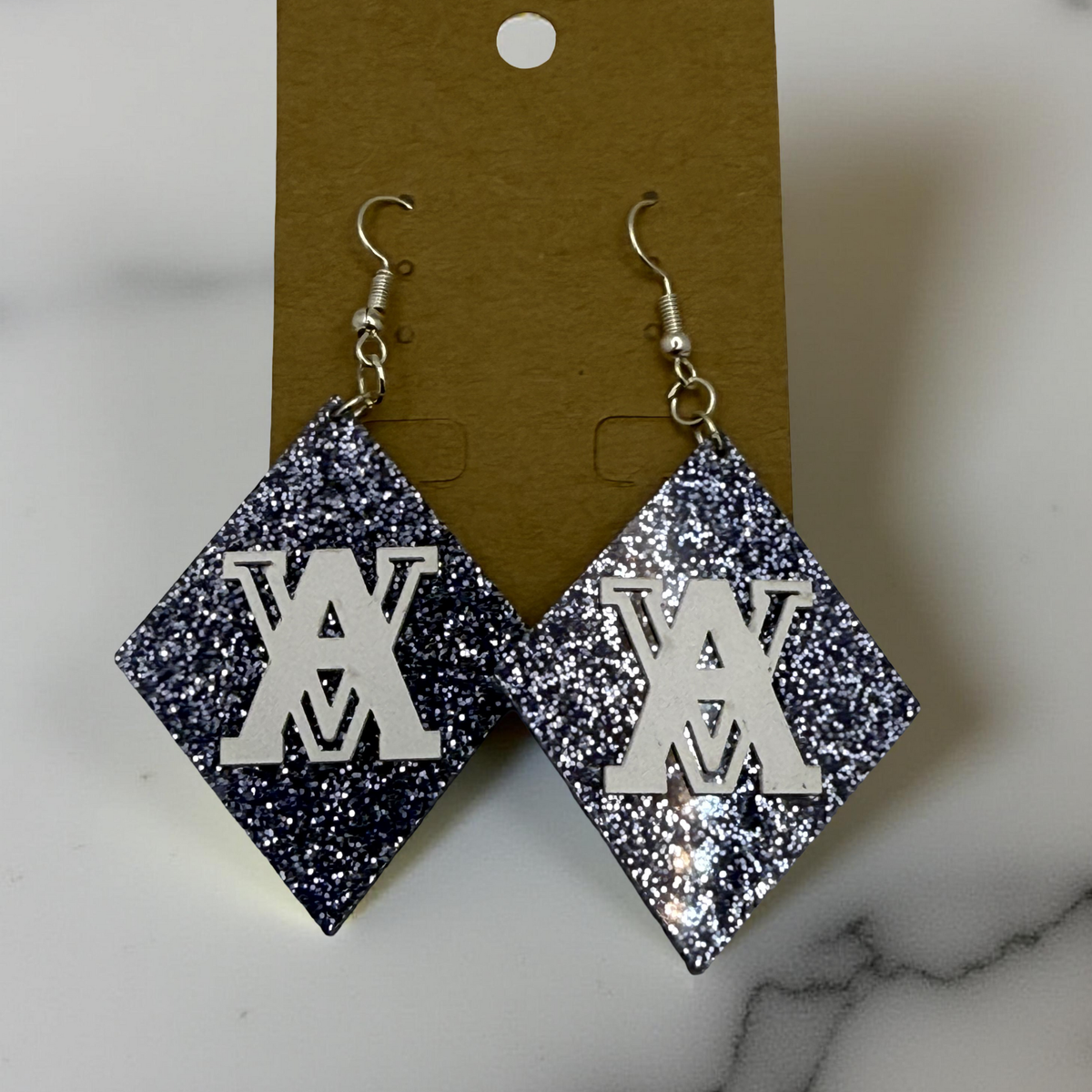 Airline Vikings Diamond Glitter Earrings