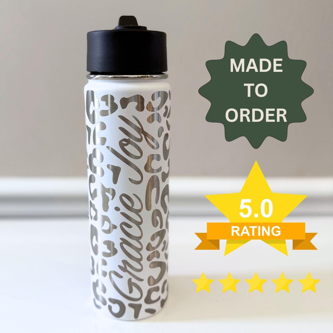 Personalized Wrapped Water Bottle