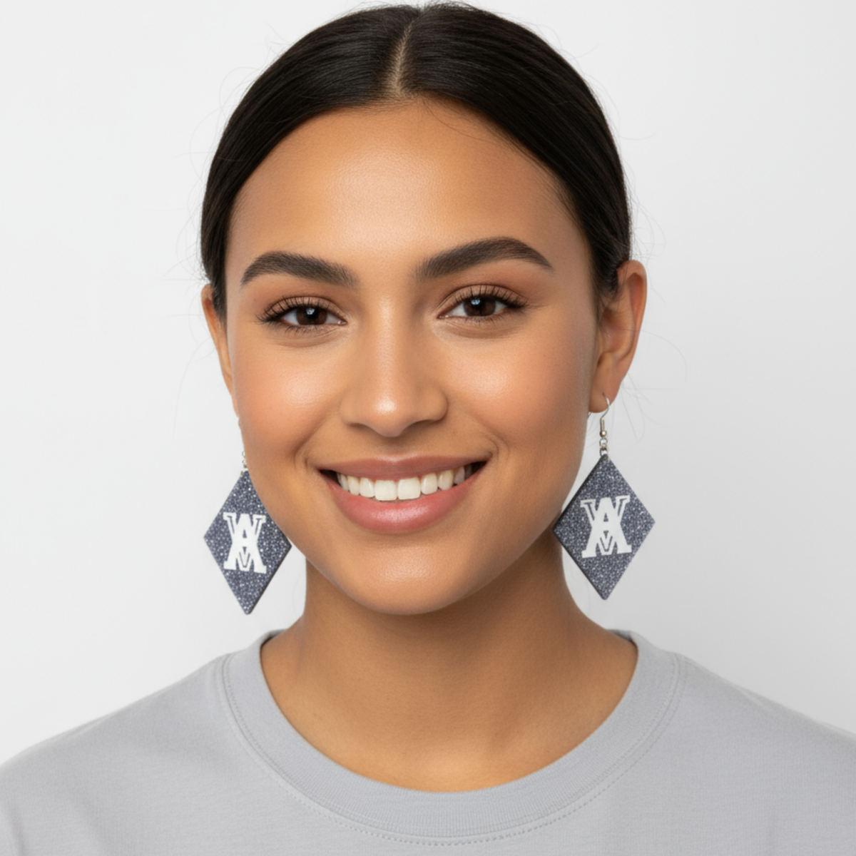 Airline Vikings Diamond Glitter Earrings
