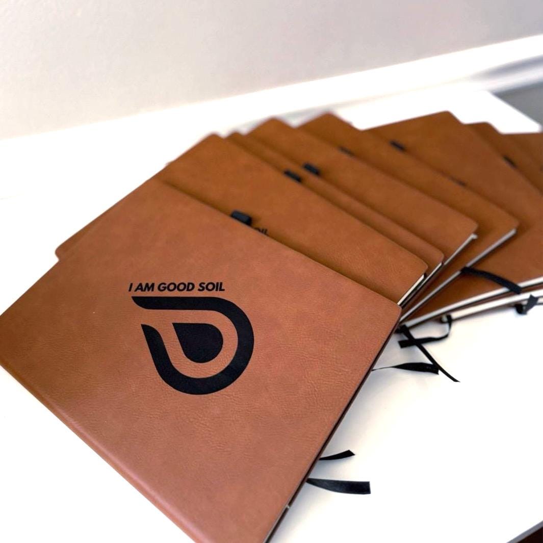 Custom Engraved Leatherette Notebook