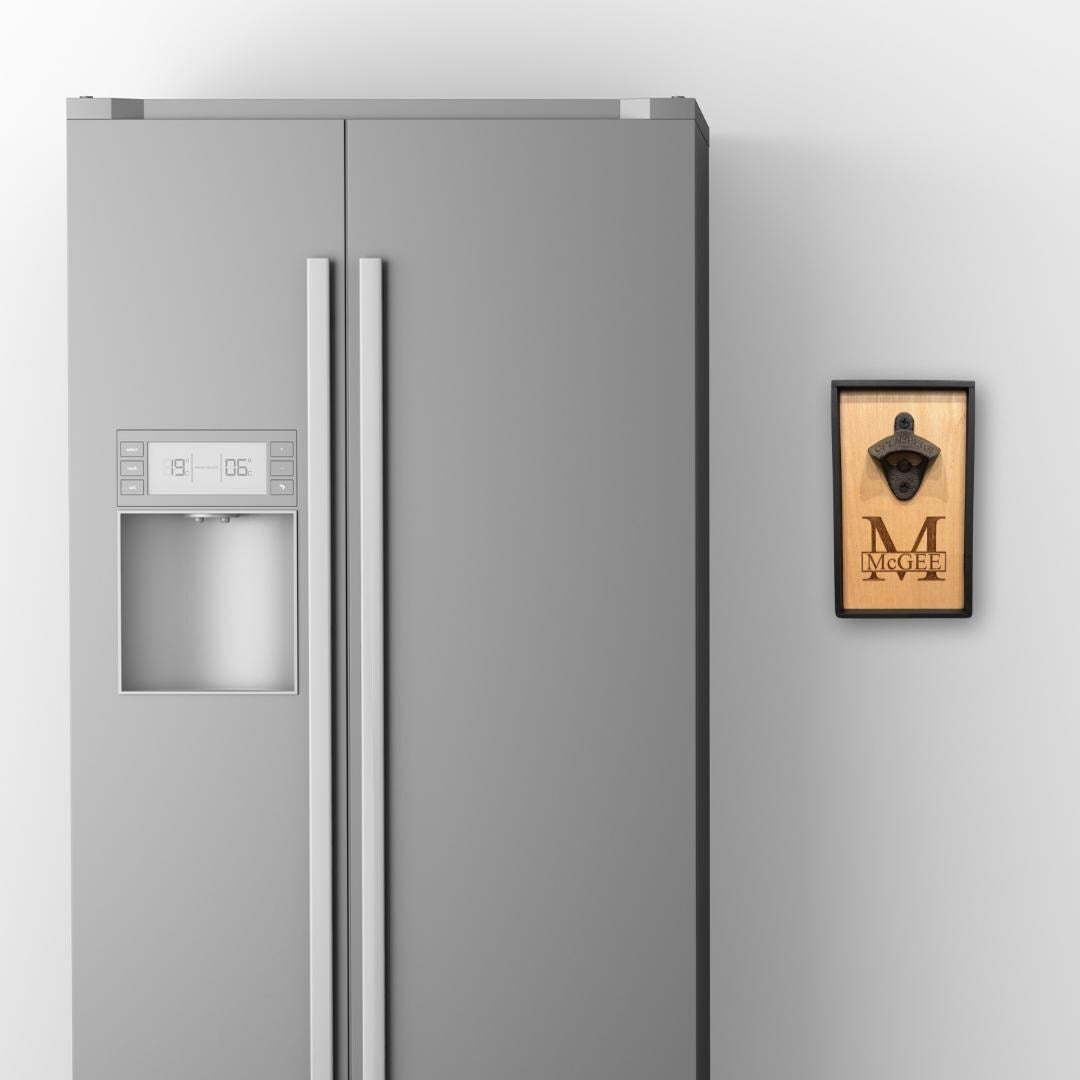 Wall-Mounted Monogrammed Bottle Opener