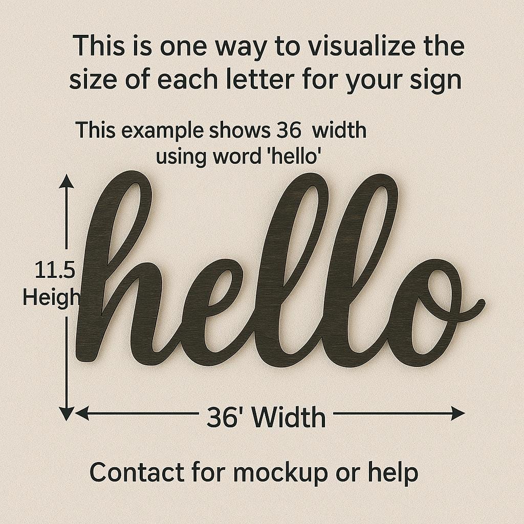 Wooden Personalized Name Sign