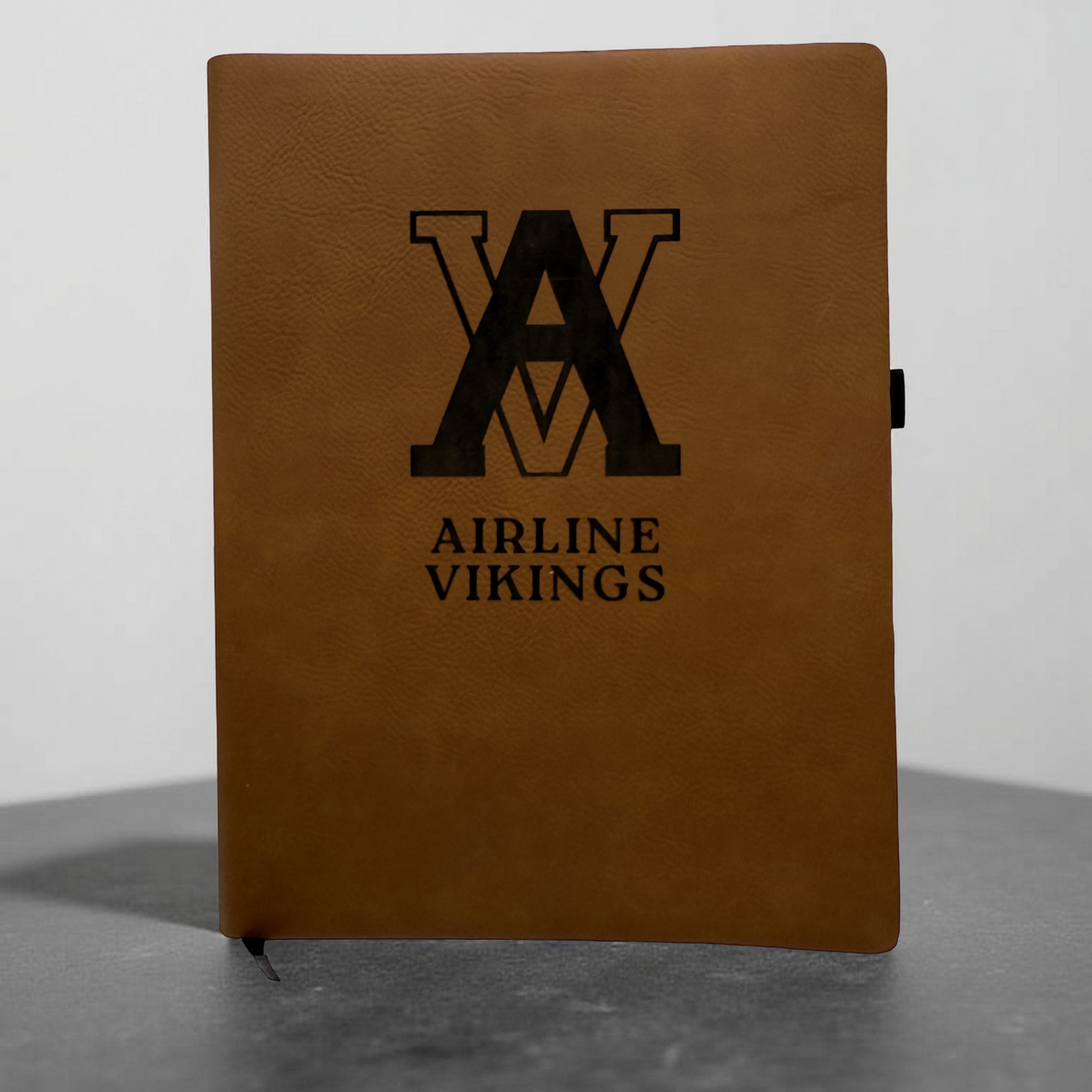 Airline Engraved Leatherette Notebook
