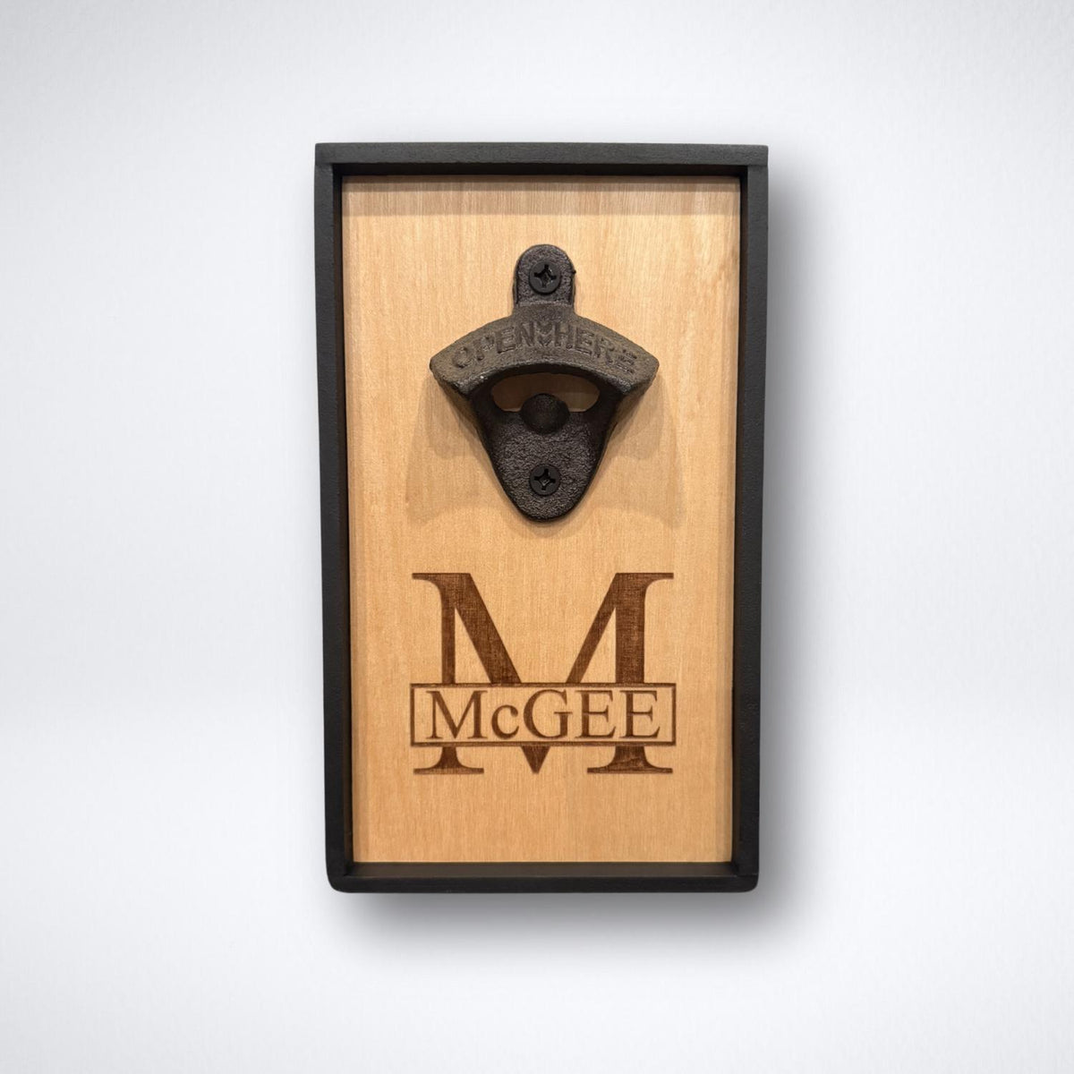 Wall-Mounted Monogrammed Bottle Opener