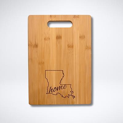 Custom Bamboo Cutting Board | 2 Personalized Keychains