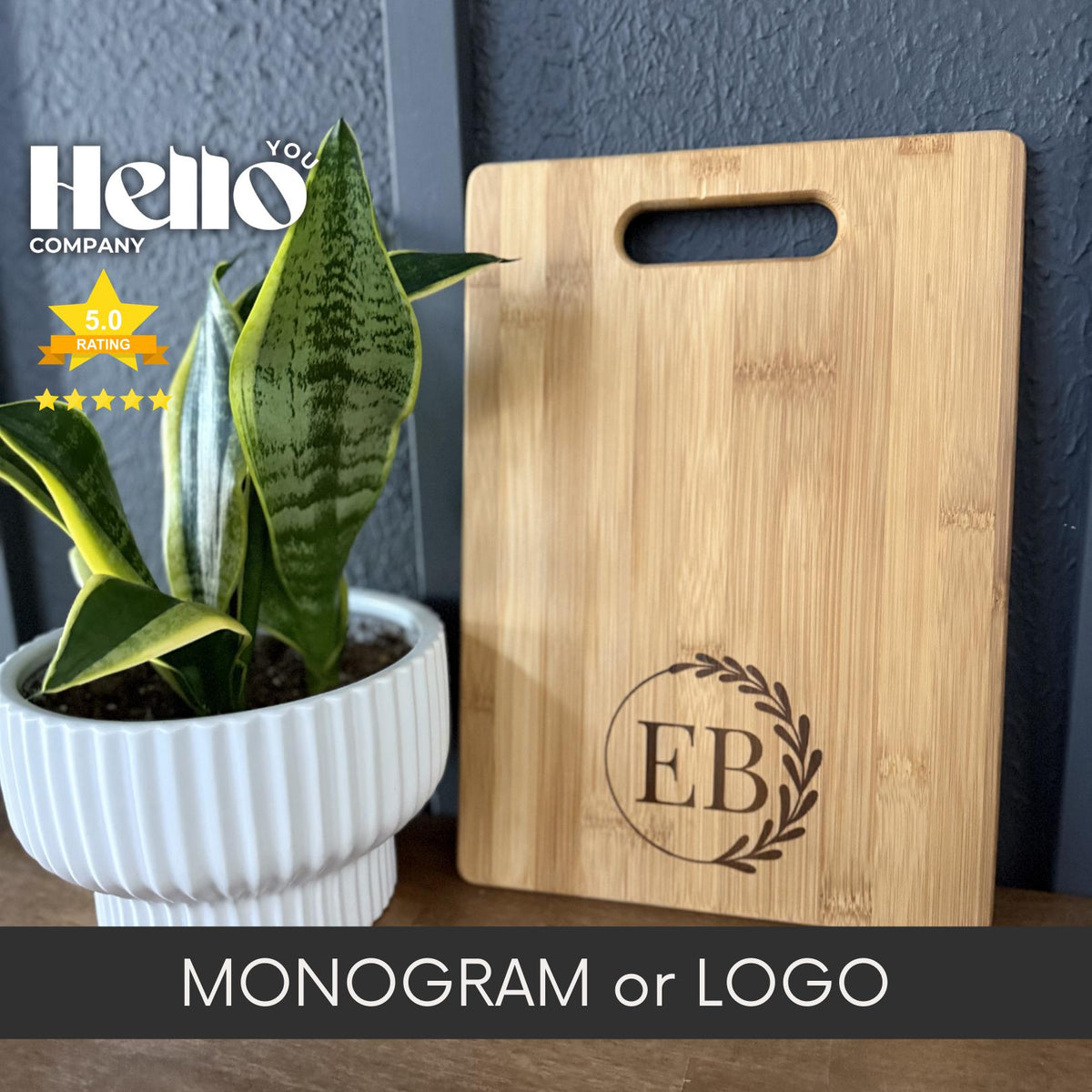 Engraved Logo Bamboo Cutting Board