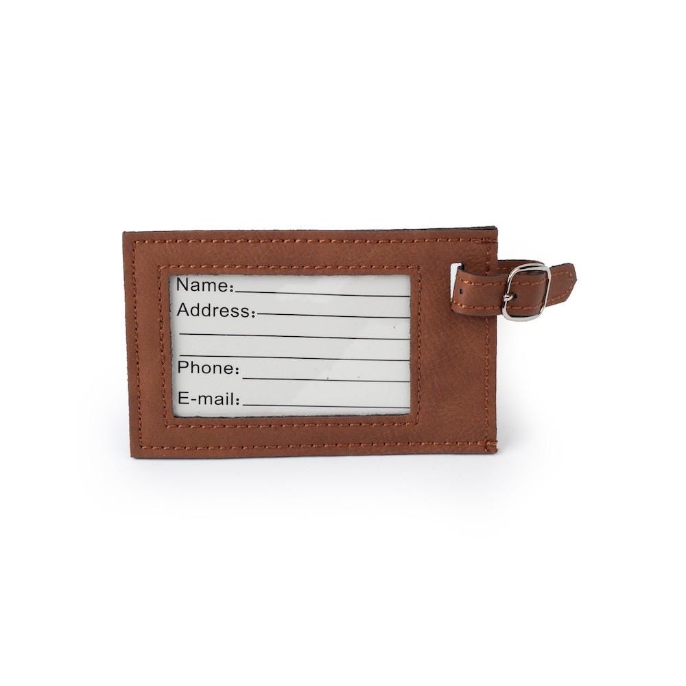 Custom Faux Leather Luggage Tag