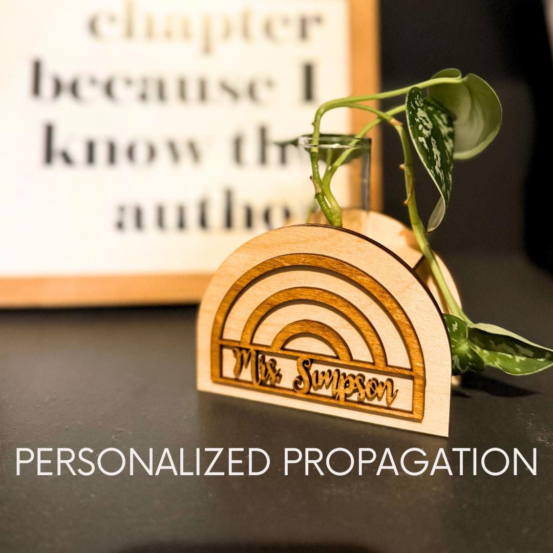 Personalized Wooden Propagation Station
