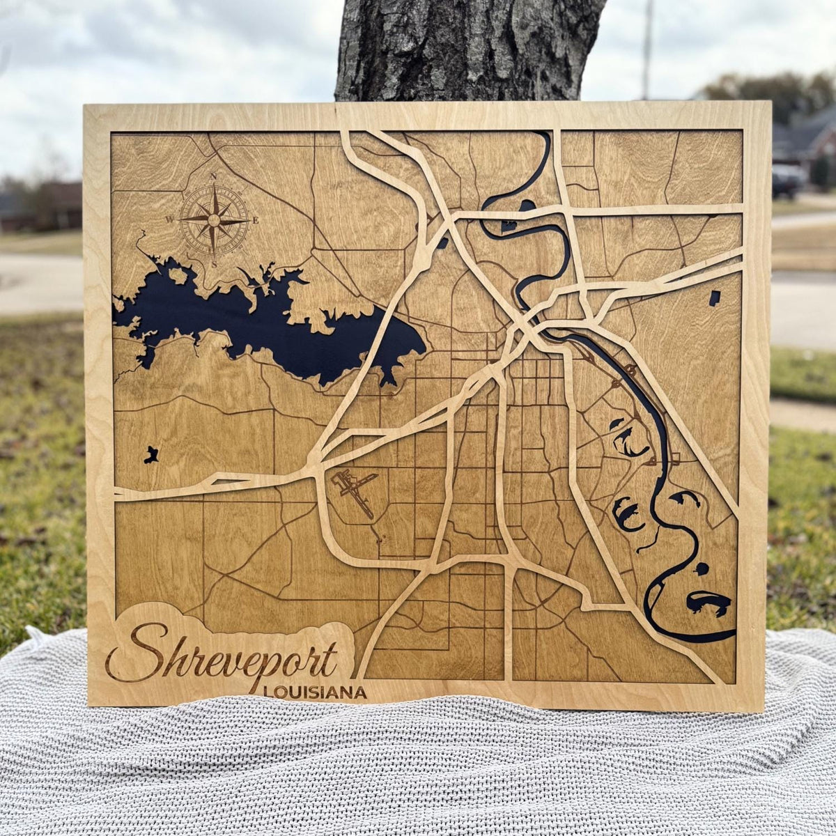 Custom Wood Maps