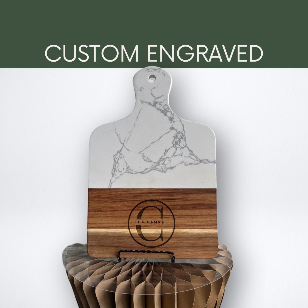 Marble and Wood Cutting Board