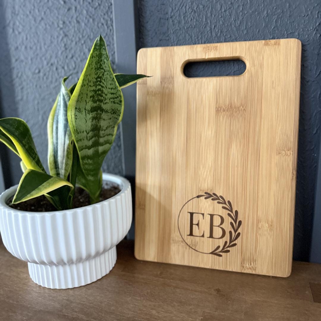 Engraved Logo Bamboo Cutting Board