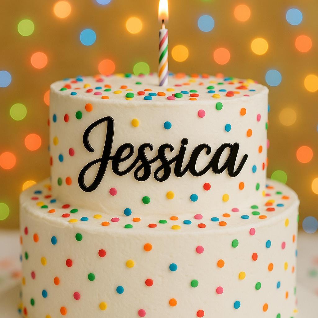 Custom Cake Charm Topper
