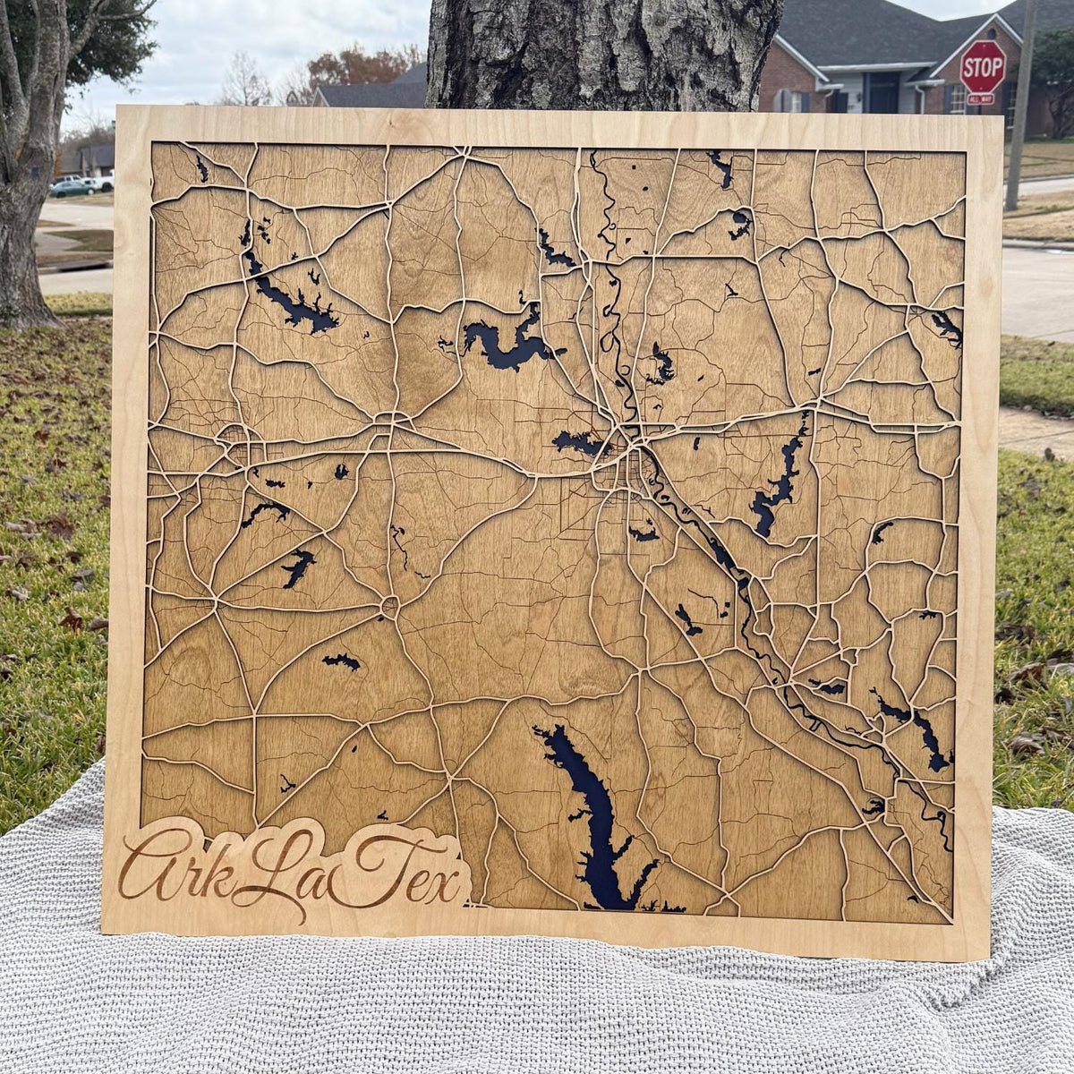 Custom Wood Maps