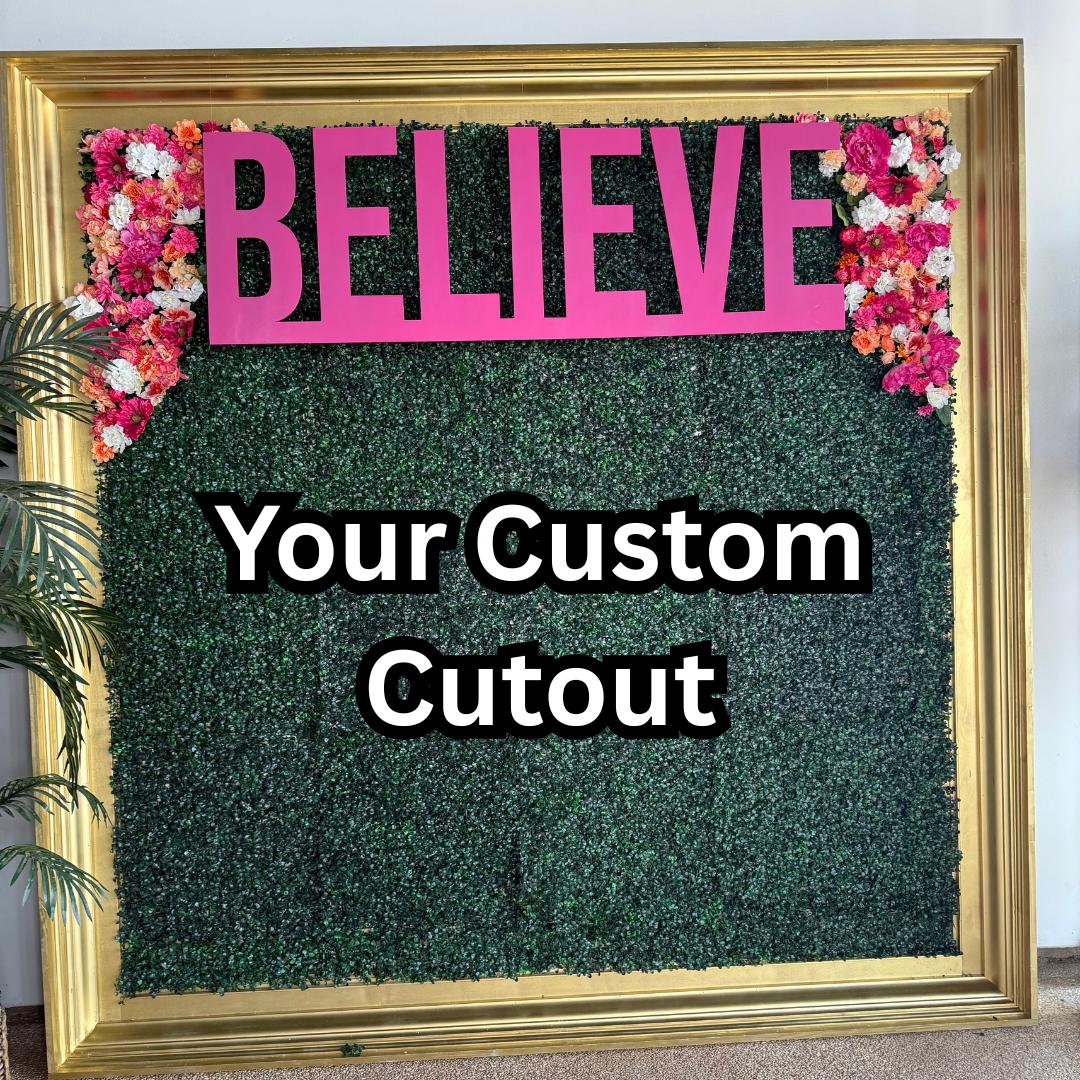 Custom Wood Letters &amp; Acrylic Backed Sign