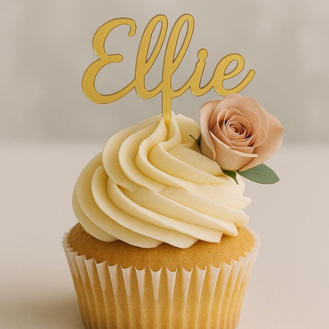 Custom Acrylic Cupcake Topper – Bundle Set