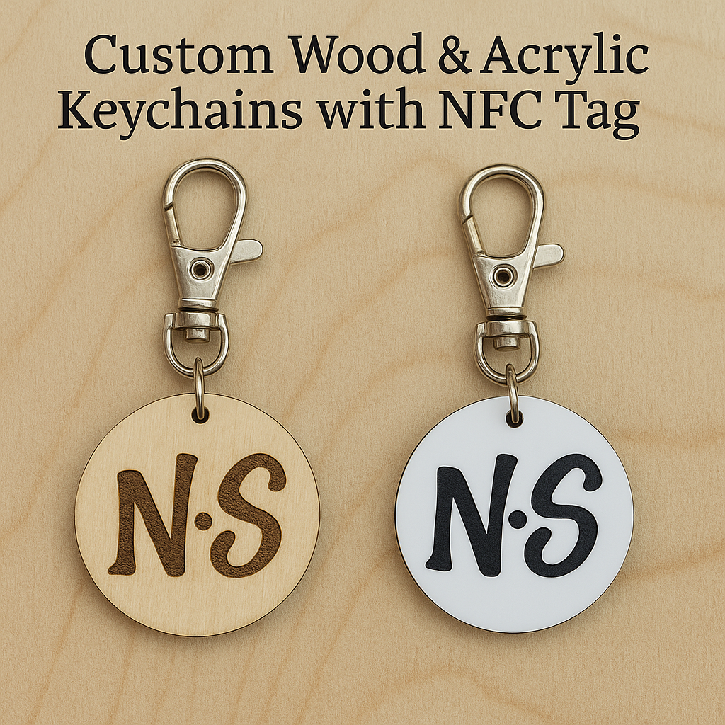 NFC Tap to Connect Custom Keychains