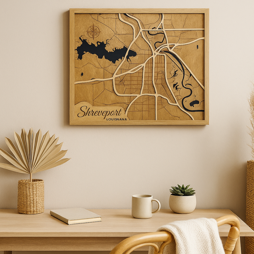 Custom Wood Maps