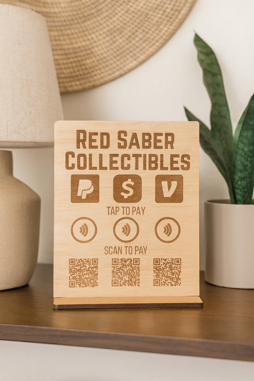 Custom NFC Tap Sign | Contactless Business Display