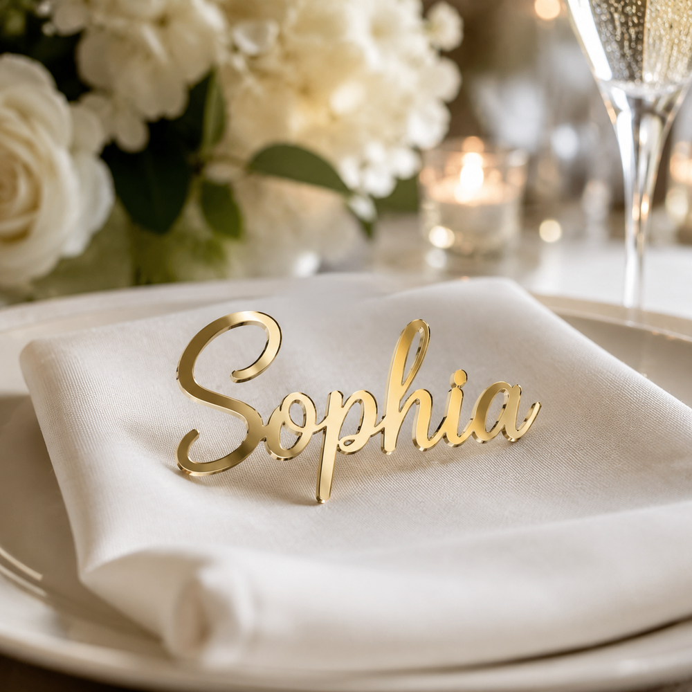 Acrylic Personalized Name Place Cards