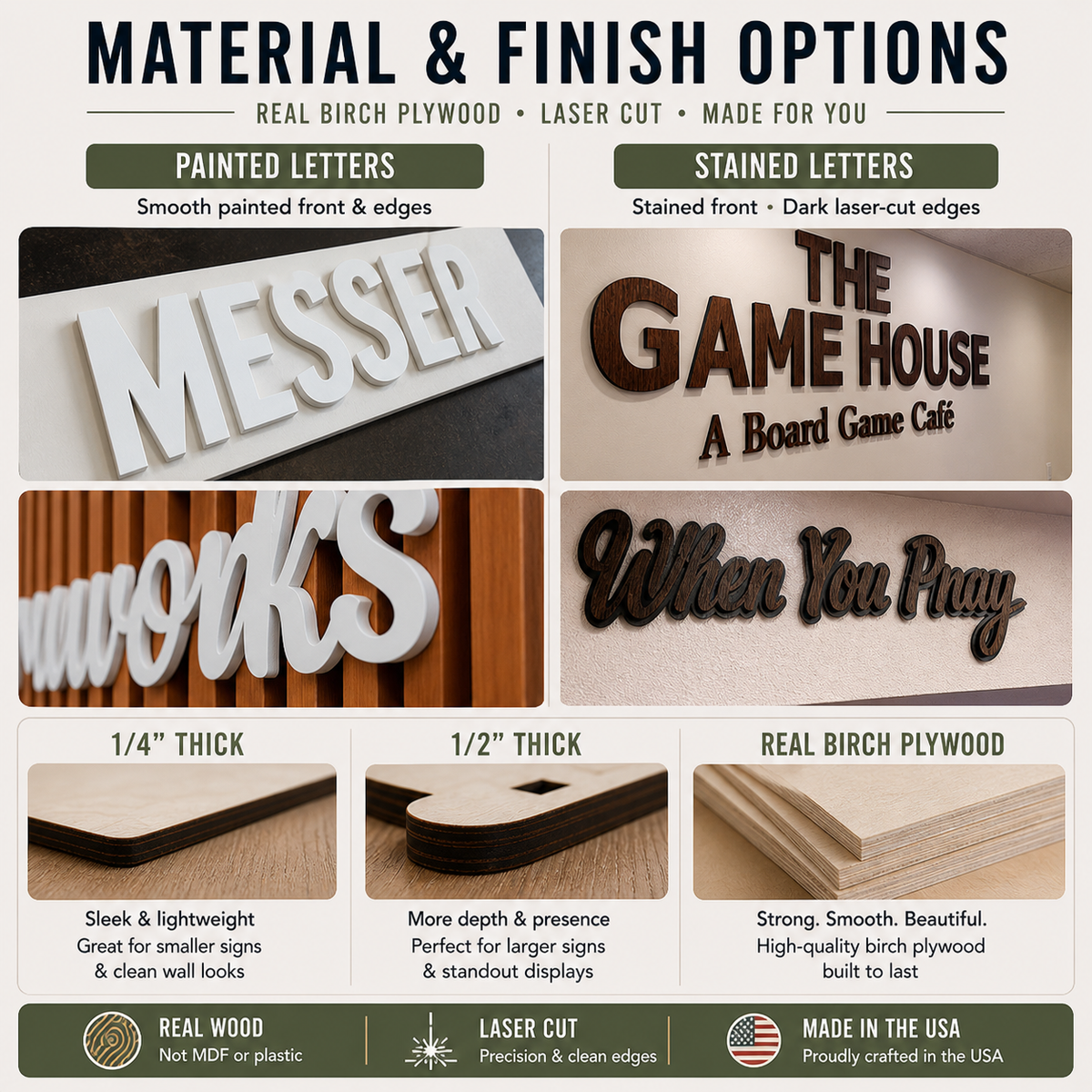 Custom Wall Letters Signage — Made to Fit Your Space