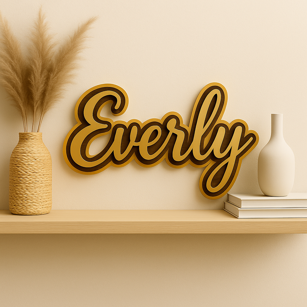 Wooden Letter Sign | 2 Layers