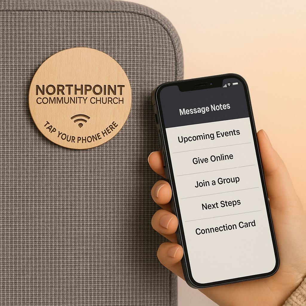 Church NFC Engagement Tap Circles