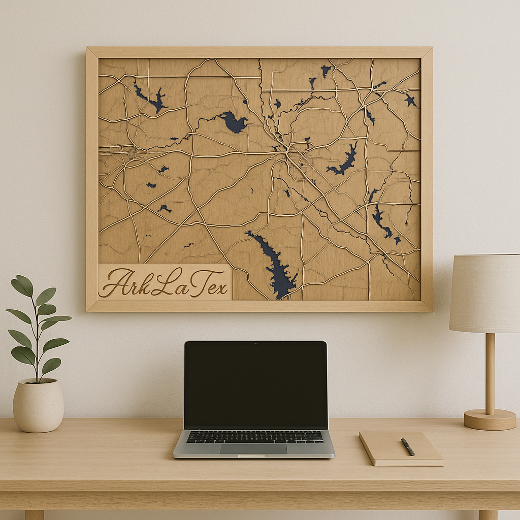 Custom Wood Maps