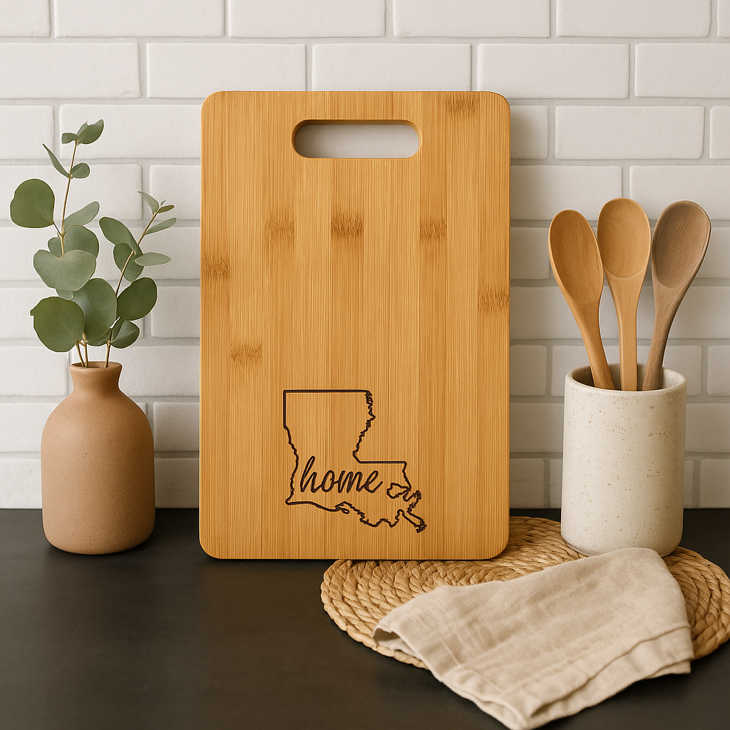 Engraved Logo Bamboo Cutting Board