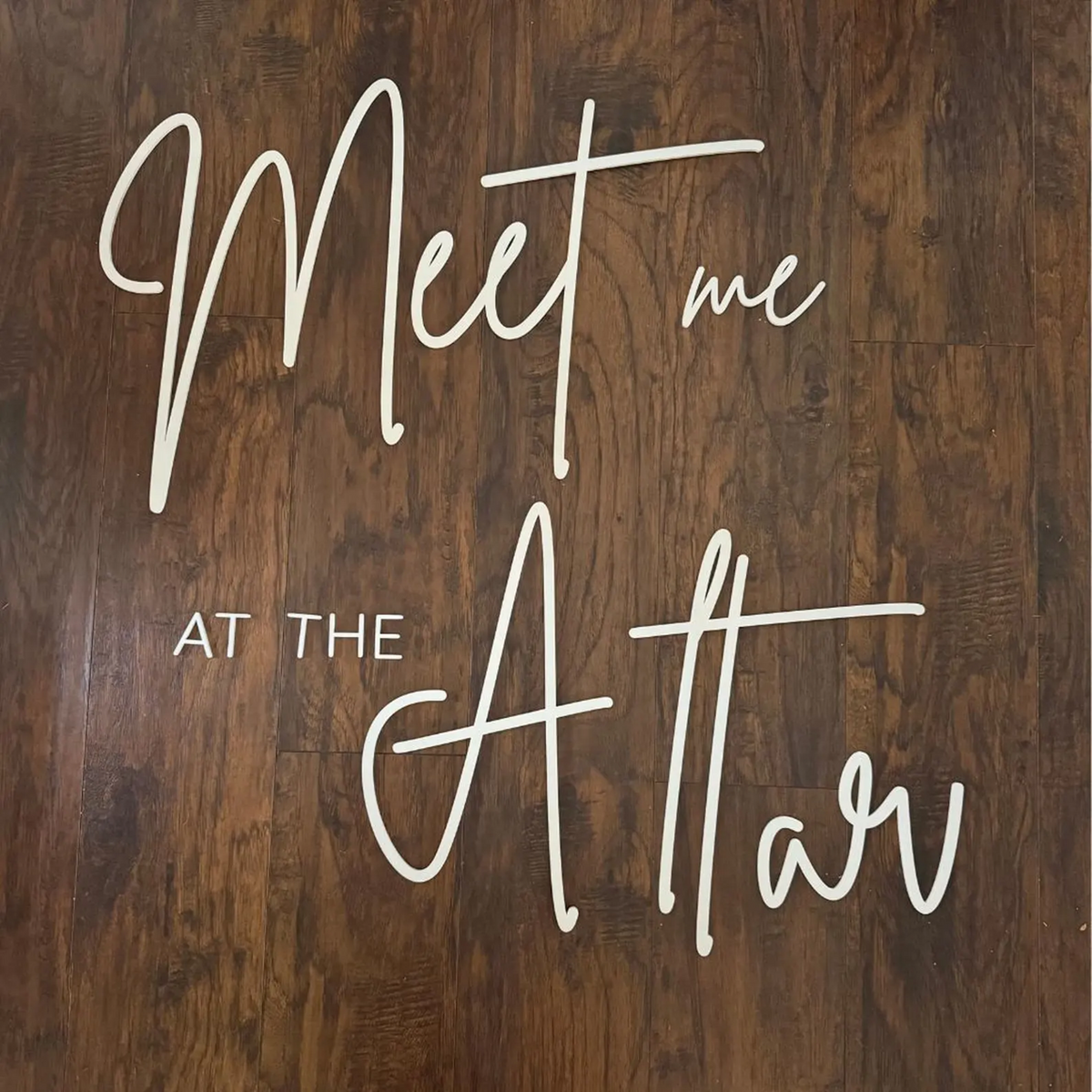 Custom Wood Words Measured by Width