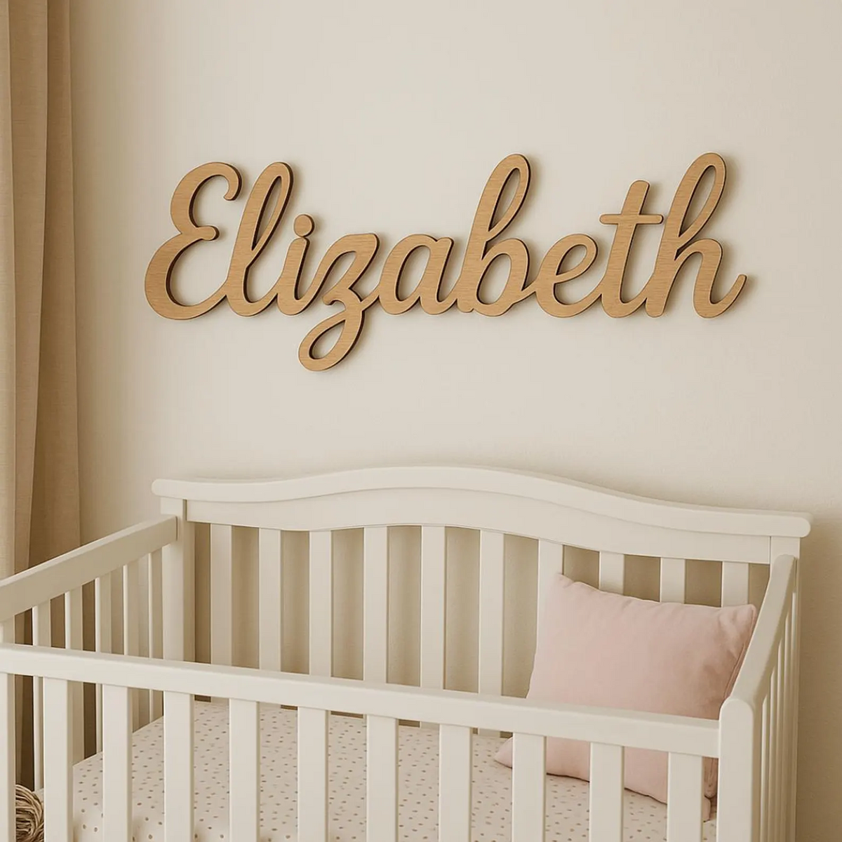 Custom Wood Words Measured by Width