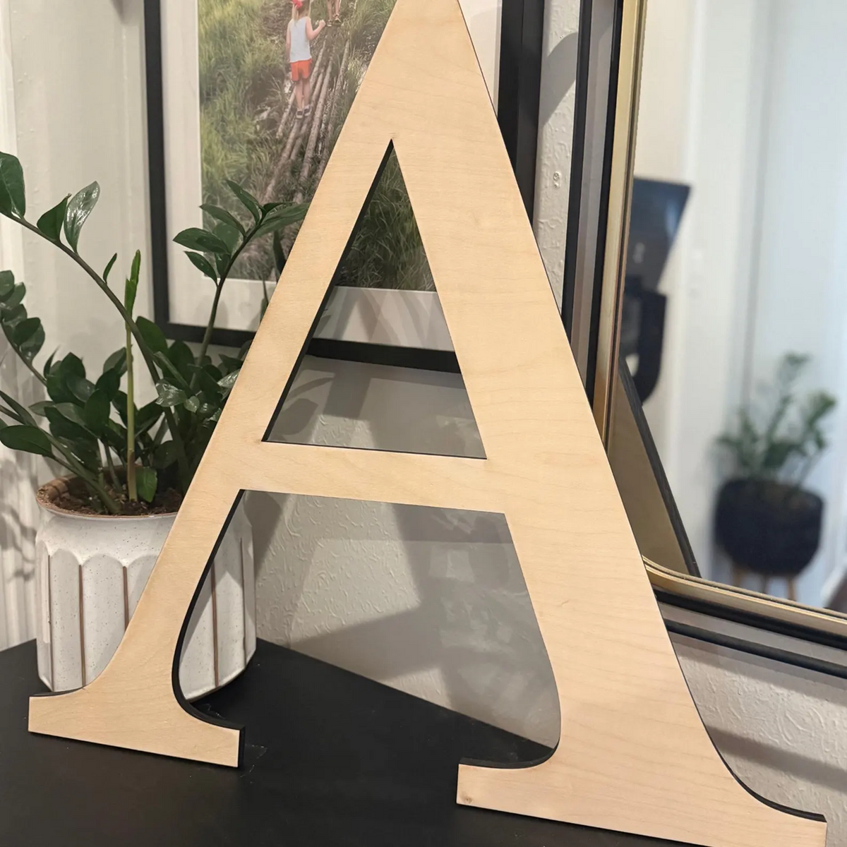 Custom Wood Words Measured by Width