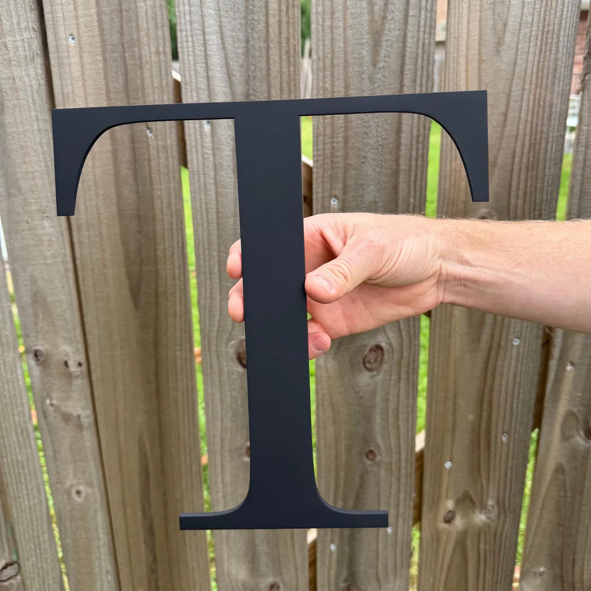 Custom Wood Words Measured by Width