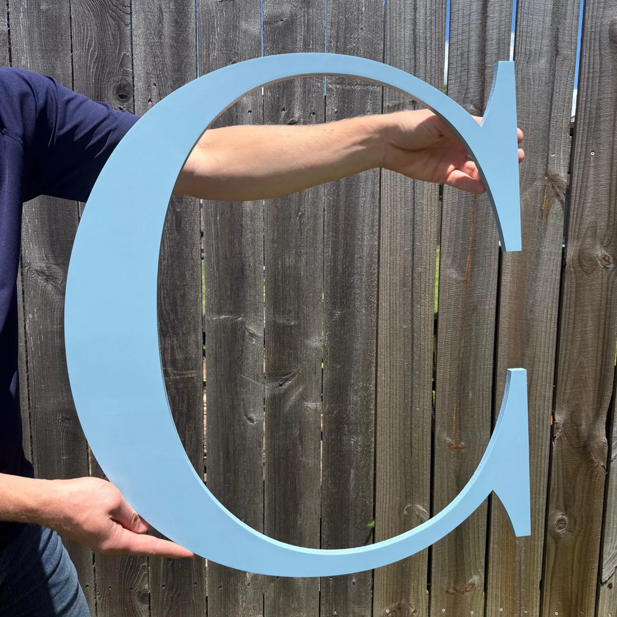 Custom Wood Words Measured by Width